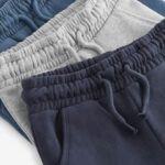 Blue/Charcoal/Black Soft Touch Joggers 3 Pack