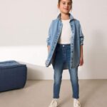 Mid Blue Regular Length Stretch Jeggings