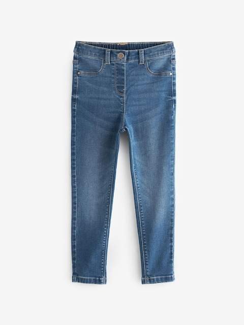 Mid Blue Regular Length Stretch Jeggings