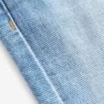 Light Blue Denim Pleat Front Jeans