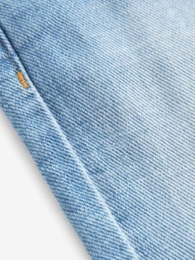 Light Blue Denim Pleat Front Jeans