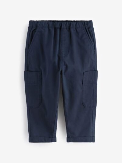 Navy Side Pocket Pull On Trousers