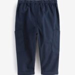 Navy Side Pocket Pull On Trousers