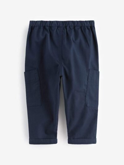 Navy Side Pocket Pull On Trousers