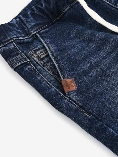 Dark Blue Joggers Jeans With Comfort Stretch