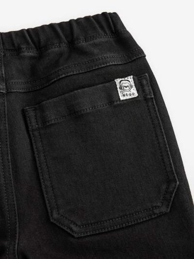 Black Denim Super Soft Pull-On Jeans With Stretch
