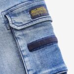 Mid Blue Comfort Cargo Jeans