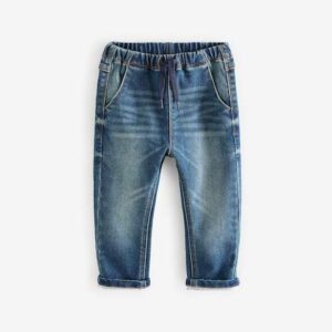 Vintage Wash Super Soft Pull-On Jeans With Stretch