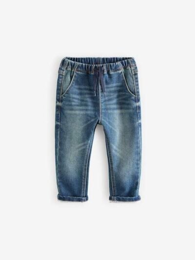 Vintage Wash Super Soft Pull-On Jeans With Stretch