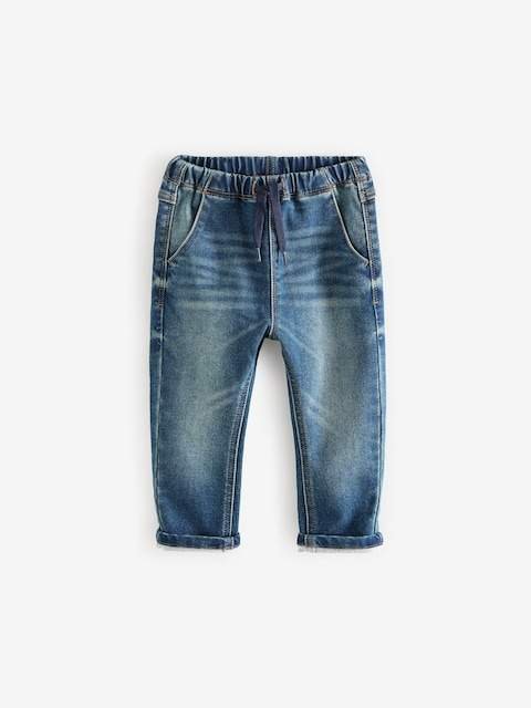 Vintage Wash Super Soft Pull-On Jeans With Stretch