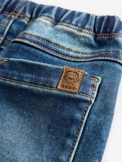 Vintage Wash Super Soft Pull-On Jeans With Stretch