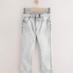 Light Grey Regular Fit Stretch Jeans