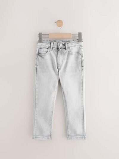 Light Grey Regular Fit Stretch Jeans