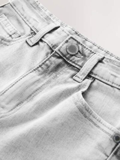 Light Grey Regular Fit Stretch Jeans