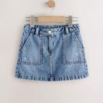 Mid Blue Denim Skirt