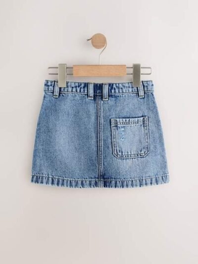 Mid Blue Denim Skirt