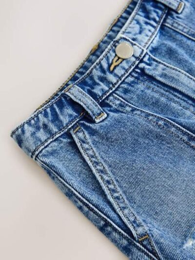 Mid Blue Denim Skirt