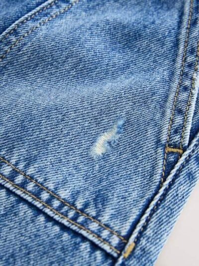 Mid Blue Denim Skirt