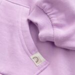 Lilac Purple Zip Through Hoodie