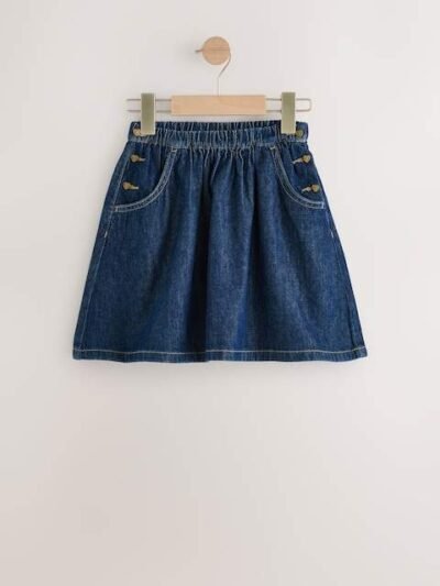Dark Wash Denim Skirt