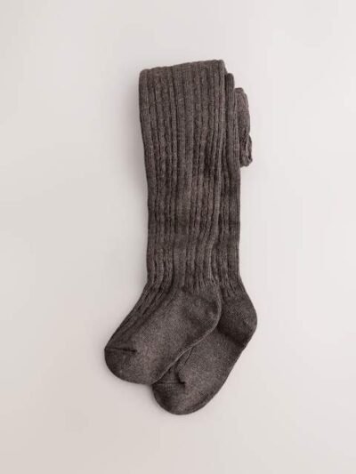 Pink/Mink Check Skirt and Tights Set