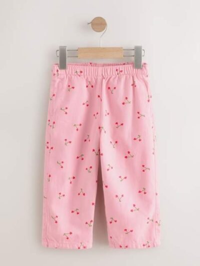 Pink Cherry Printed Trousers