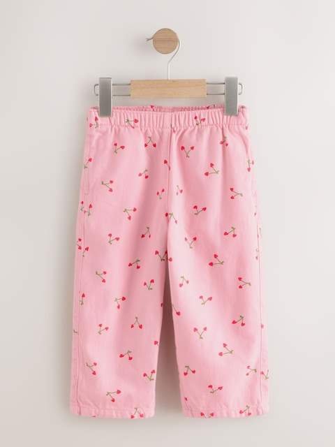 Pink Cherry Printed Trousers