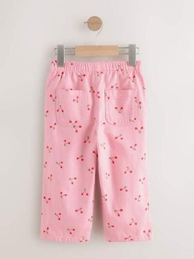 Pink Cherry Printed Trousers