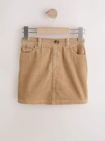 Caramel Brown Corduroy Skirt