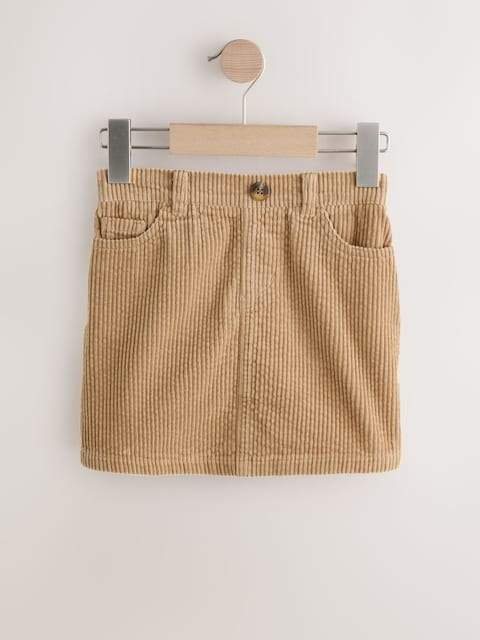 Caramel Brown Corduroy Skirt