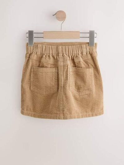 Caramel Brown Corduroy Skirt