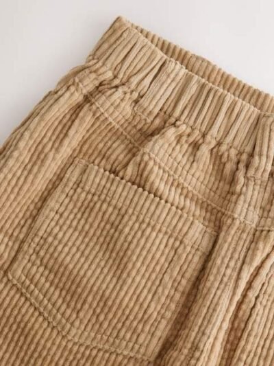 Caramel Brown Corduroy Skirt