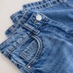 Mid Denim Blue Wide Leg Jeans