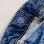 Mid Denim Blue Wide Leg Jeans