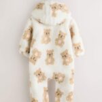 Natural Bear Borg All Over Printed Baby Pramsuit