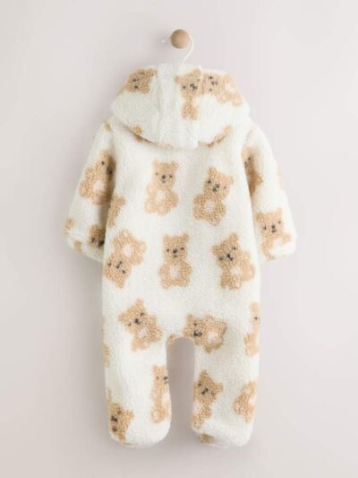 Natural Bear Borg All Over Printed Baby Pramsuit
