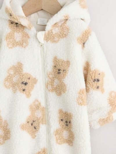 Natural Bear Borg All Over Printed Baby Pramsuit