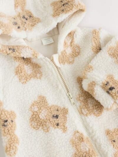Natural Bear Borg All Over Printed Baby Pramsuit