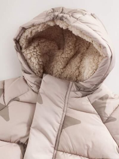 Natural Star All Over Printed Baby Puffer Jacket