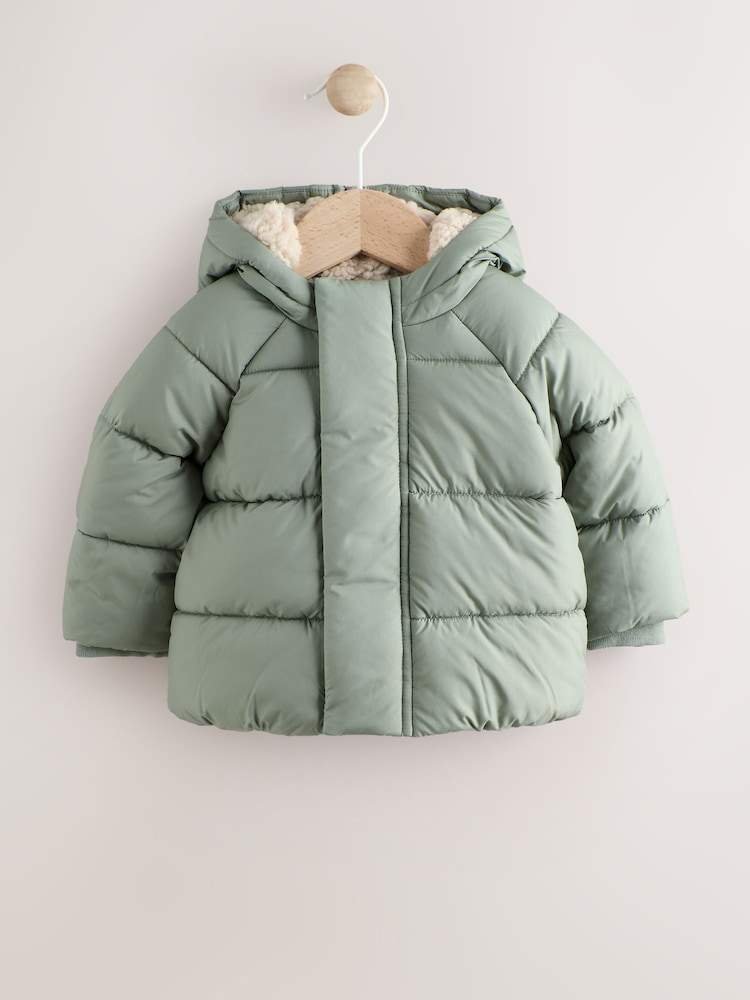 Sage Green Baby Puffer Jacket