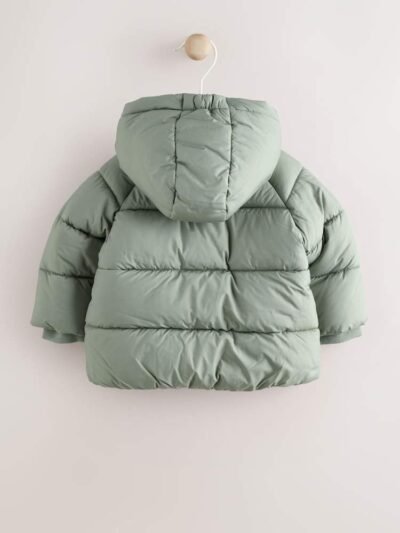Sage Green Baby Puffer Jacket