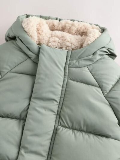 Sage Green Baby Puffer Jacket
