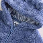 Navy Fleece Baby Pramsuit