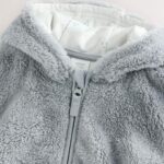 Grey Fleece Baby Zip Jacket
