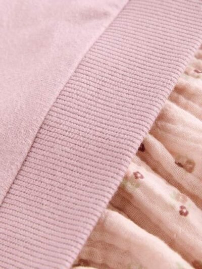 Pink Long Sleeve Top and Leggings Set