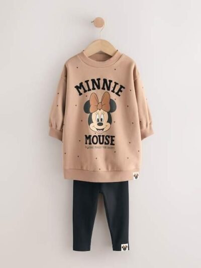 Minnie Mouse Disney Dress and Leggings Set