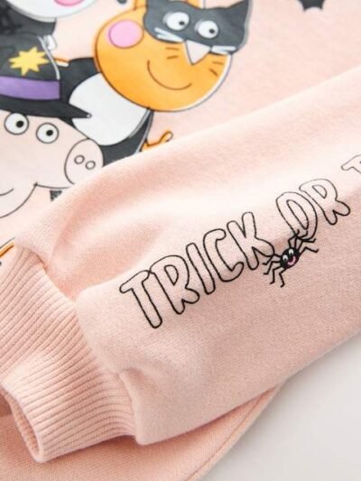 Pink Halloween Peppa Pig Top and TuTu Set