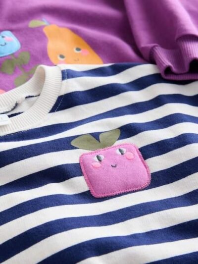 Purple Sweatshirt Set 4 Pack