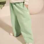 Sage Green Wide Leg Sweat Joggers