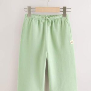 Sage Green Wide Leg Sweat Joggers